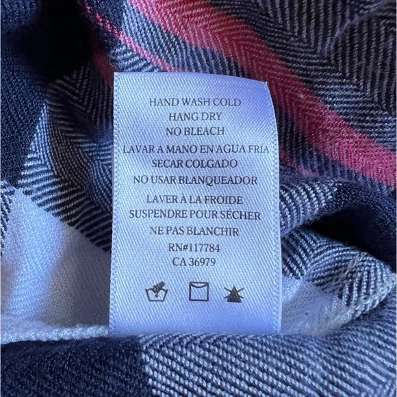 RAILS Women’s Hunter Plaid Button-Up Long Sleeve Shirt Red White Blue Size M - Picture 10 of 10